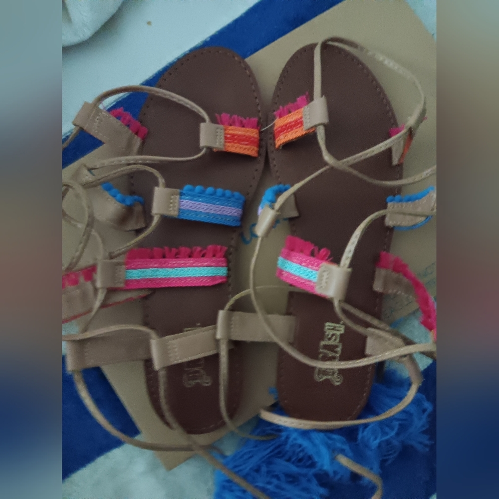 Ankle lace up sz 9 1/2 sandals